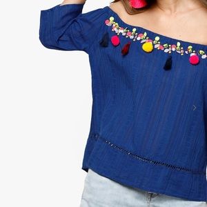 NWOT Top/blouse/ shoulder top